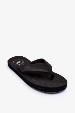 Klapki Męskie Klasyczne|Klapki Męskie Japonki>4F Męskie Klapki Japonki SS23FFLIM071-20S Czarne