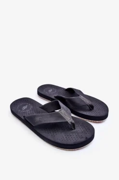 Discount 4F Męskie Klapki Japonki SS23FFLIM071-22S Grafitowe