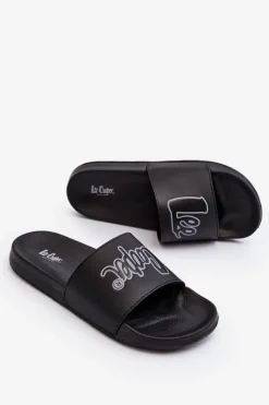 Outlet Męskie Klapki LCW-24-42-2485M Czarne Męskie Klapki Męskie Klasyczne