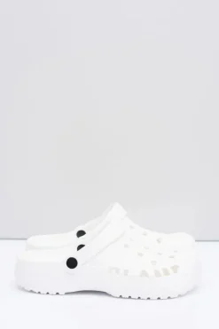 Outlet Męskie Klapki Na Basen Kroksy EVA Białe Męskie Klapki Męskie Klasyczne