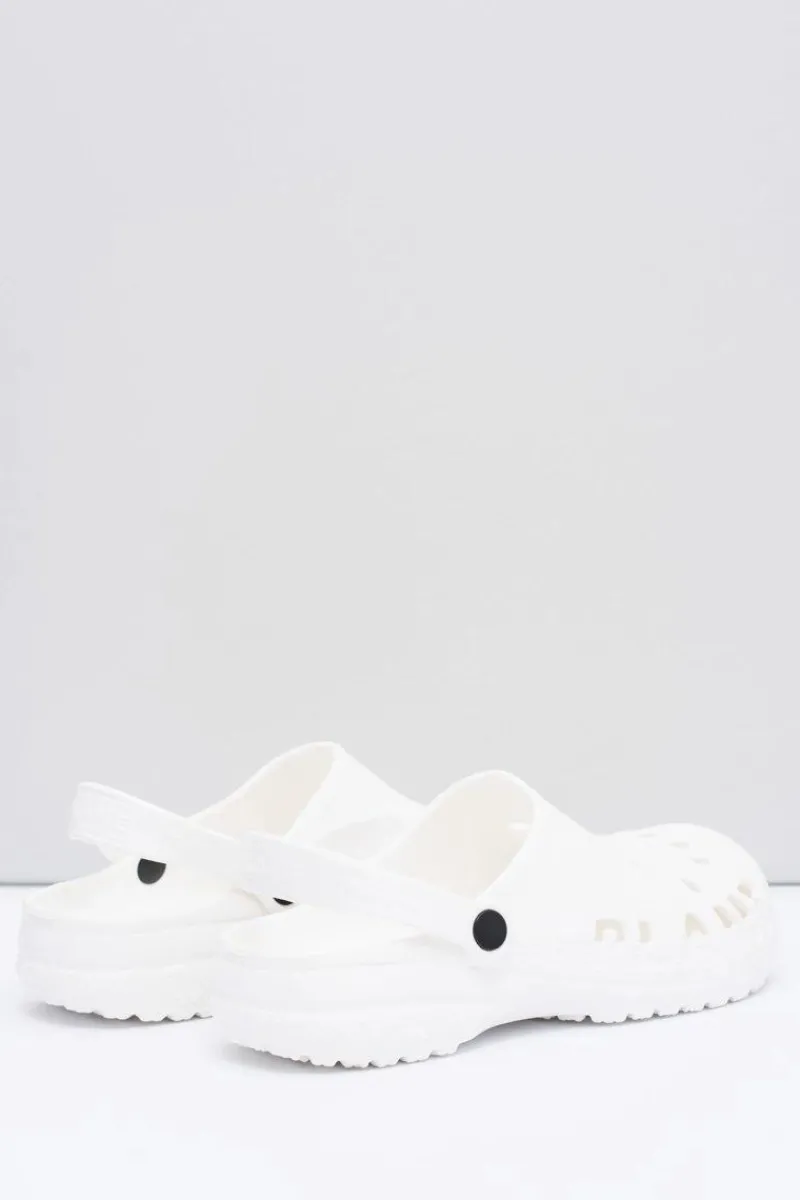 Outlet Męskie Klapki Na Basen Kroksy EVA Białe Męskie Klapki Męskie Klasyczne