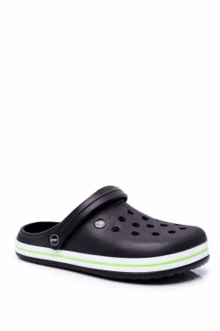Klapki Męskie Klasyczne>Boto Męskie Klapki Na Basen Kroksy Pasipheme Czarne