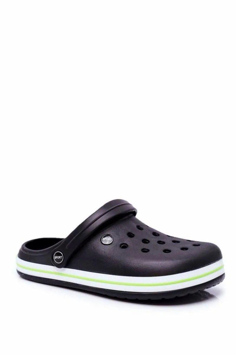 Klapki Męskie Klasyczne>Boto Męskie Klapki Na Basen Kroksy Pasipheme Czarne