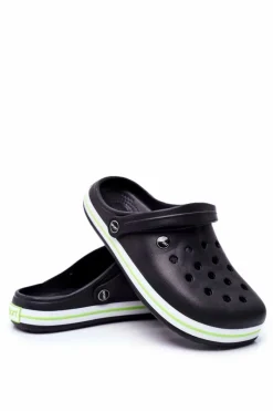 Klapki Męskie Klasyczne>Boto Męskie Klapki Na Basen Kroksy Pasipheme Czarne