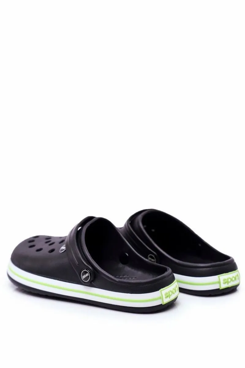 Klapki Męskie Klasyczne>Boto Męskie Klapki Na Basen Kroksy Pasipheme Czarne