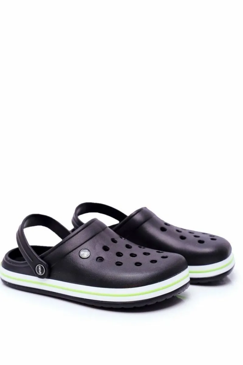 Klapki Męskie Klasyczne>Boto Męskie Klapki Na Basen Kroksy Pasipheme Czarne