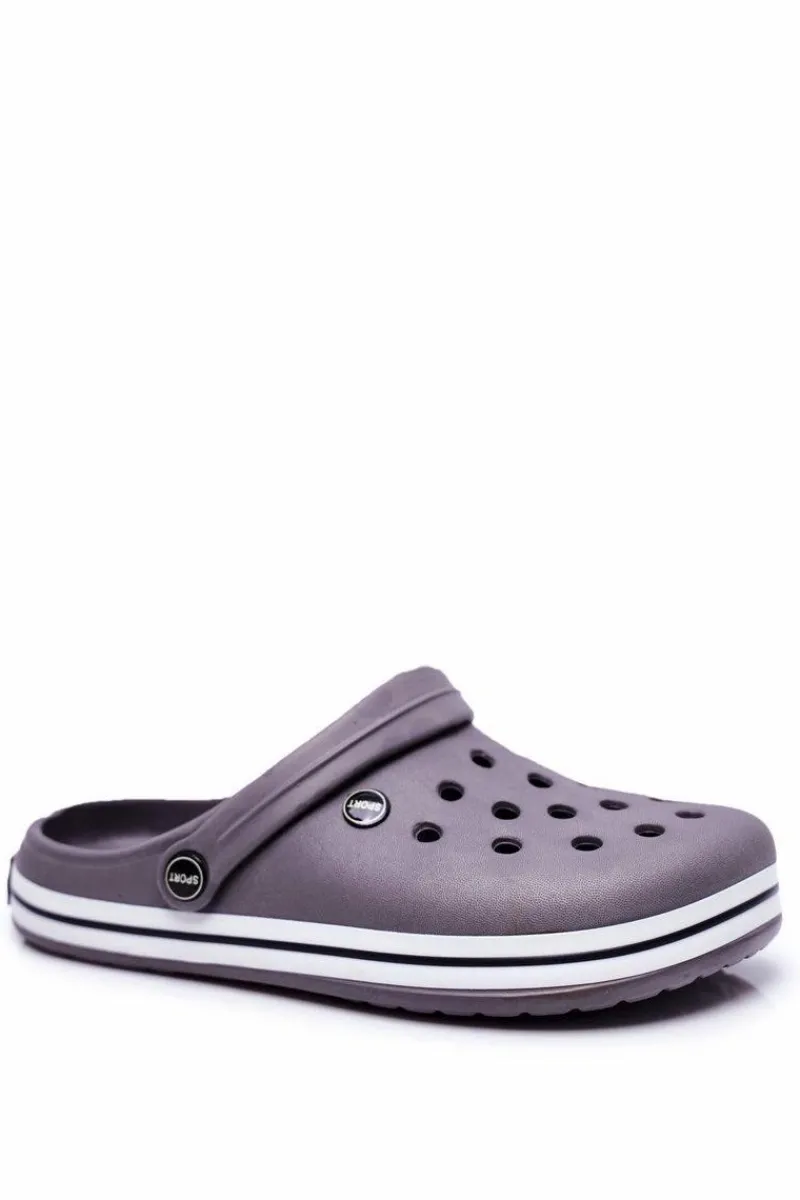 Online Męskie Klapki Na Basen Kroksy Pasipheme Szare Męskie Klapki Męskie Klasyczne