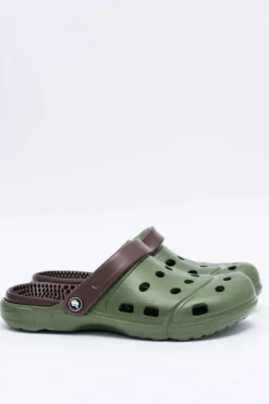 Klapki Męskie Klasyczne>Boto Męskie Klapki Ogrodowe Kroksy EVA Zielone