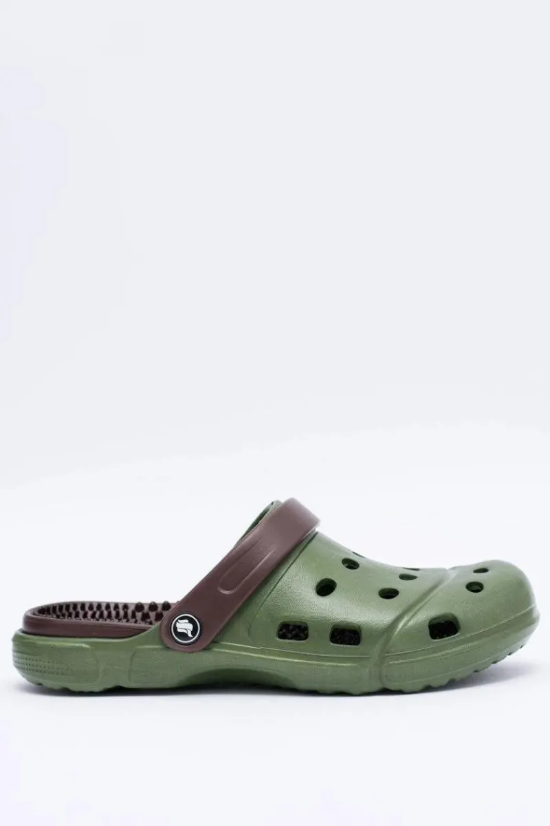 Klapki Męskie Klasyczne>Boto Męskie Klapki Ogrodowe Kroksy EVA Zielone
