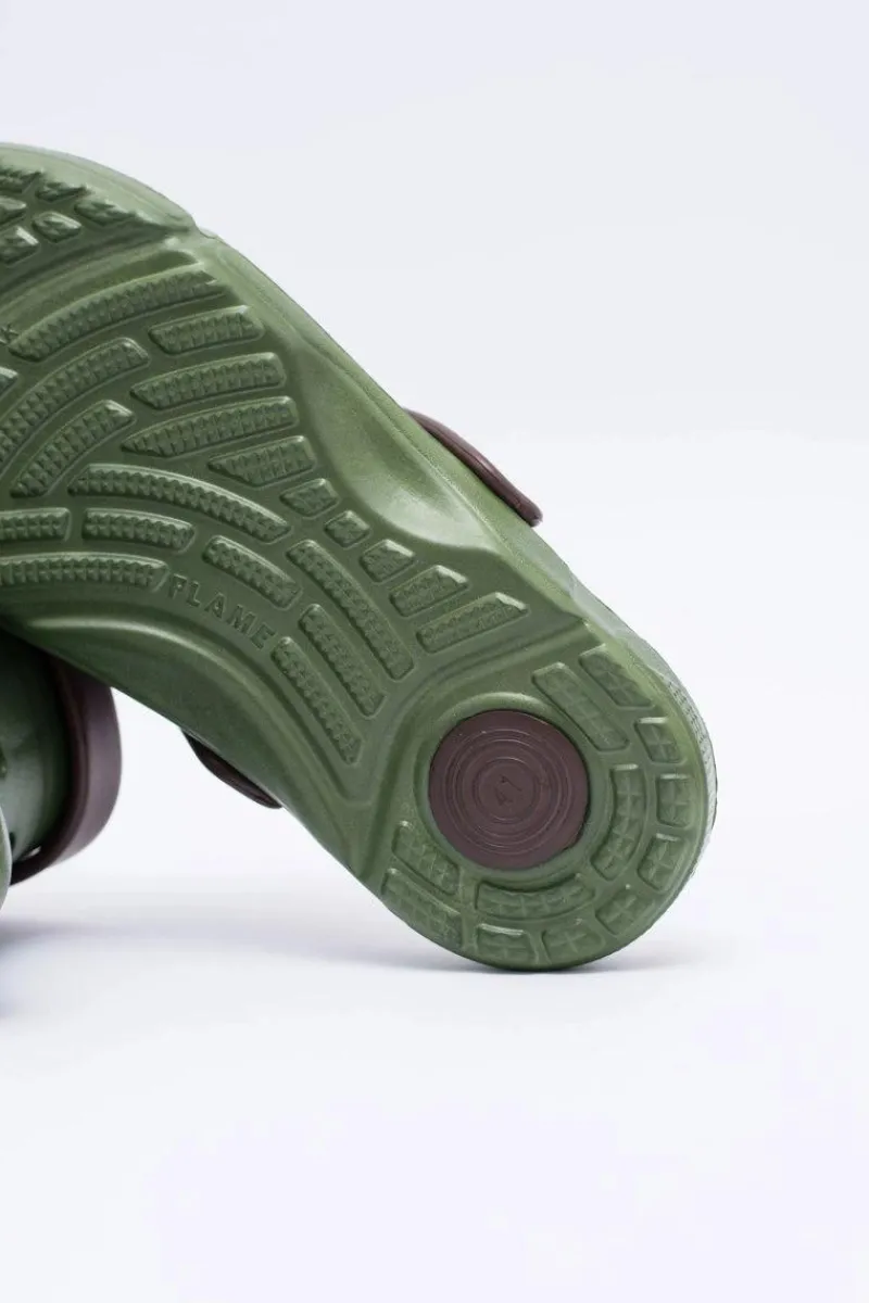 Klapki Męskie Klasyczne>Boto Męskie Klapki Ogrodowe Kroksy EVA Zielone