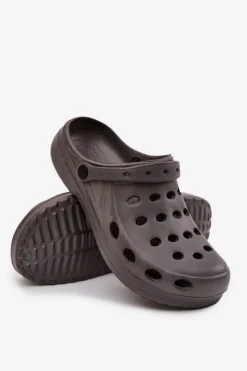 Outlet Męskie Klapki Sandały Ogrodowe Basen Szare Męskie Klapki Męskie Klasyczne