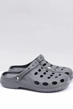 Outlet Męskie Klapki Sandały Ogrodowe Basen Szare Męskie Klapki Męskie Klasyczne