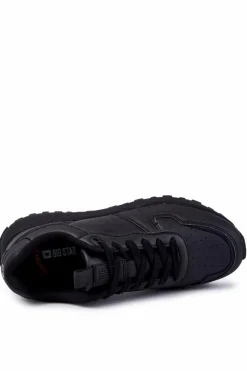 Sale Big Star Shoes Męskie Klasyczne Buty Sportowe Memory Foam Big Star KK174232 Czarne