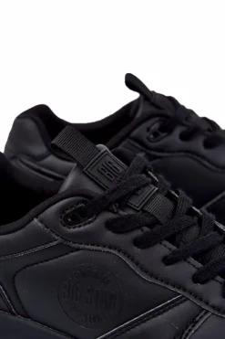Sale Big Star Shoes Męskie Klasyczne Buty Sportowe Memory Foam Big Star KK174232 Czarne