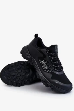 New Męskie Klasyczne Buty Sportowe Memory Foam System Big Star LL174127 Czarne Męskie Obuwie Sportowe Męskie