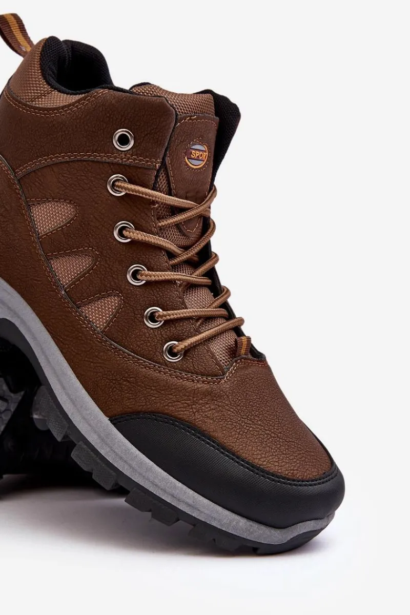Hot Męskie Klasyczne Buty Trekkingowe Brązowe Gometti Męskie Obuwie Trekkingowe Męskie|Obuwie Sportowe Męskie