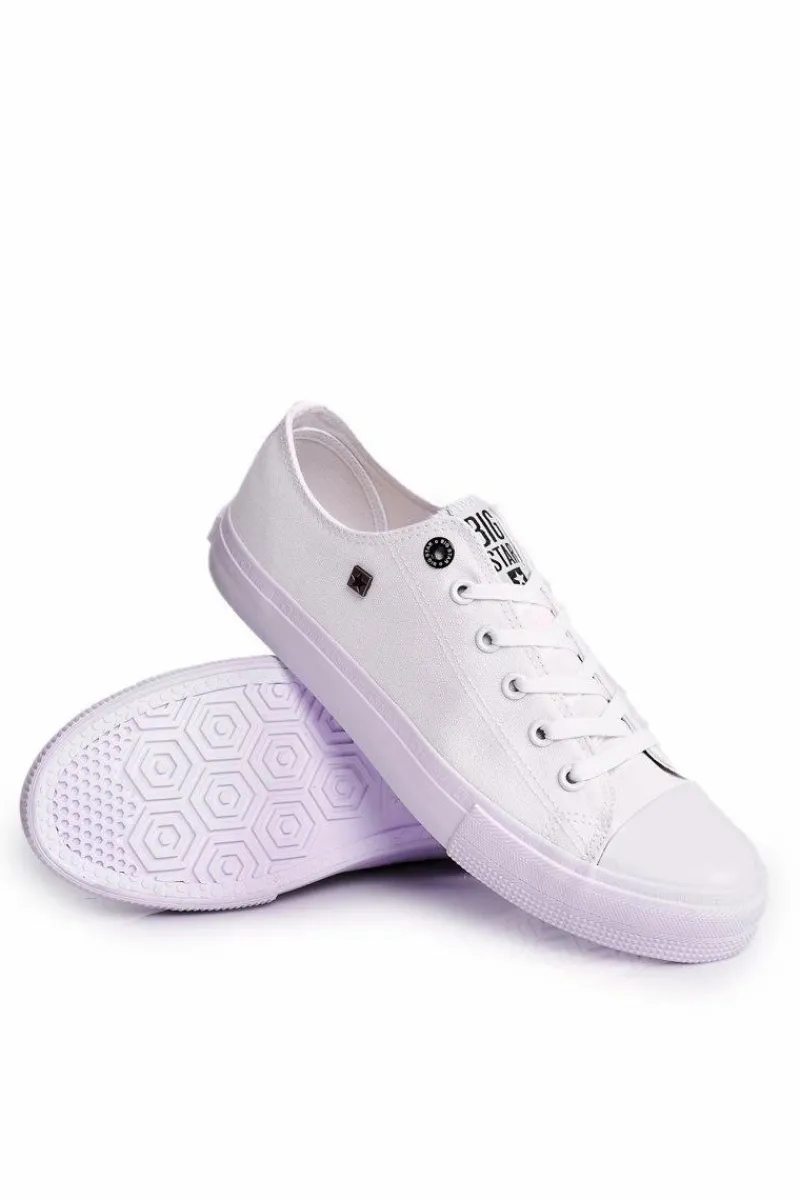 Trampki Męskie Big Star|Trampki Niskie>Big Star Shoes Męskie Klasyczne Niskie Trampki BIG STAR AA174010 Białe