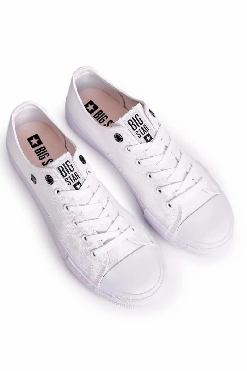 Trampki Męskie Big Star|Trampki Niskie>Big Star Shoes Męskie Klasyczne Niskie Trampki BIG STAR AA174010 Białe