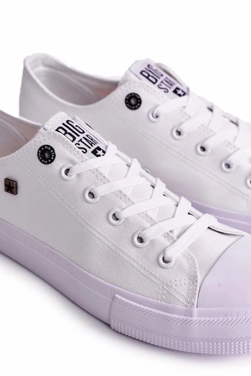 Trampki Męskie Big Star|Trampki Niskie>Big Star Shoes Męskie Klasyczne Niskie Trampki BIG STAR AA174010 Białe