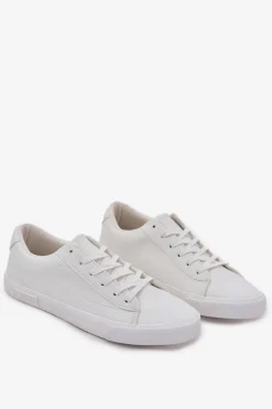 Clearance Męskie Klasyczne Niskie Trampki Z Eko Skóry Big Star NN174250 Białe Męskie Trampki Męskie Big Star|Trampki Niskie