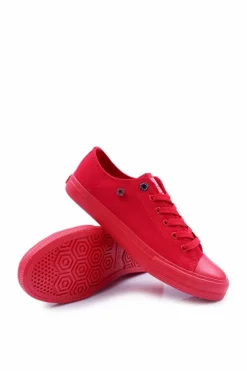 Online Big Star Shoes Męskie Klasyczne Niskie Trampki BIG STAR AA174007 Czerwone