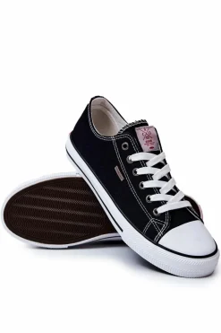 Trampki Męskie Cross Jeans|Trampki Niskie>Cross Jeans Męskie Klasyczne Trampki JJ1R4003C Czarne