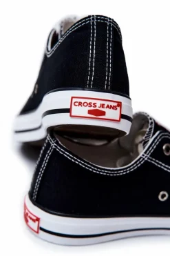 Trampki Męskie Cross Jeans|Trampki Niskie></noscript>Cross Jeans Męskie Klasyczne Trampki JJ1R4003C Czarne