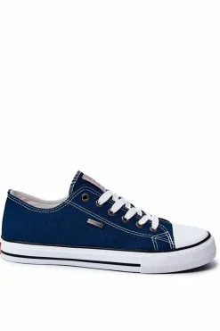 Discount Męskie Klasyczne Trampki JJ1R4004C Granatowe Męskie Trampki Męskie Cross Jeans|Trampki Niskie