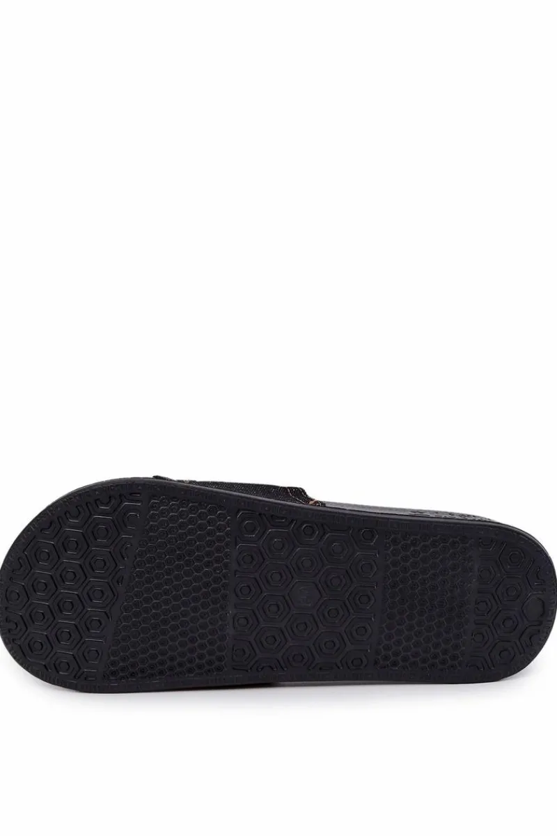 Sale Big Star Shoes Męskie Lekkie Klapki Big Star JJ174533 Czarne