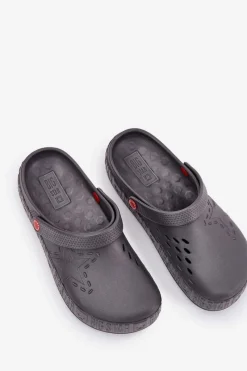 New Męskie Lekkie Klapki Chodaki Big Star II175007 Szare Męskie Klapki Męskie Klasyczne