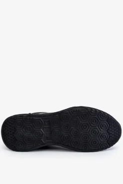Outlet Męskie Lekkie Sneakersy Memory Foam System Big Star LL174150 Czarne Męskie Obuwie Sportowe Męskie