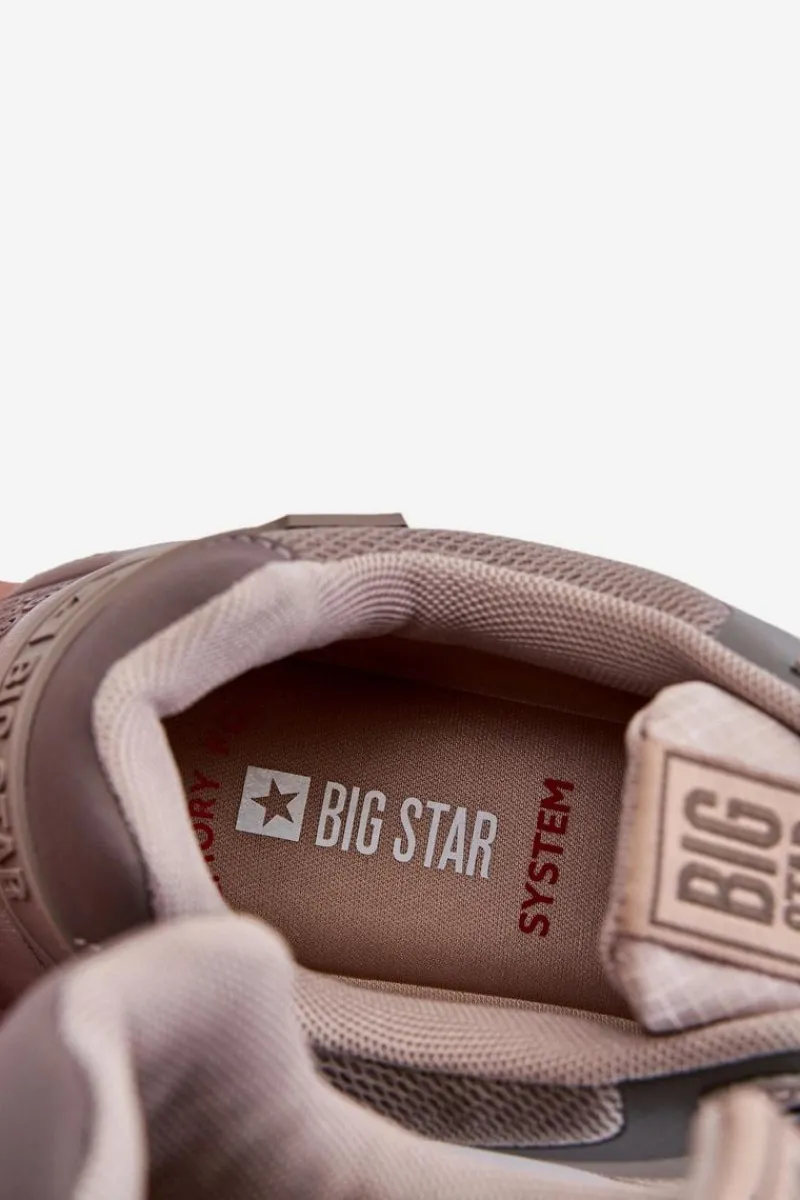 Online Big Star Shoes Męskie Lekkie Sneakersy Memory Foam System Big Star LL174151 Beżowe Beżowy