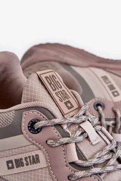 Online Big Star Shoes Męskie Lekkie Sneakersy Memory Foam System Big Star LL174151 Beżowe Beżowy