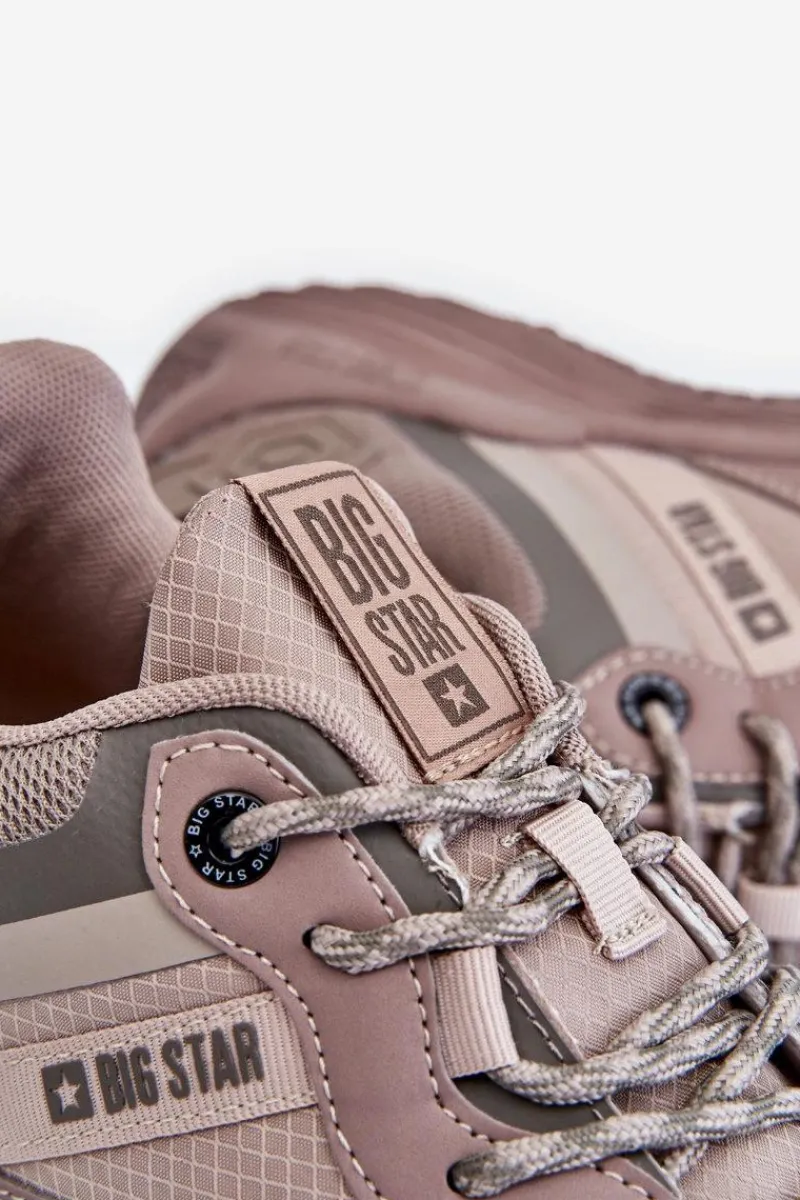 Online Big Star Shoes Męskie Lekkie Sneakersy Memory Foam System Big Star LL174151 Beżowe Beżowy