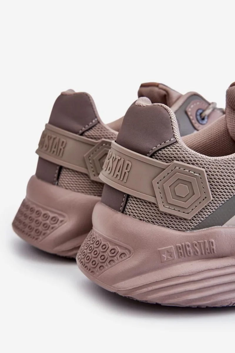 Online Big Star Shoes Męskie Lekkie Sneakersy Memory Foam System Big Star LL174151 Beżowe Beżowy