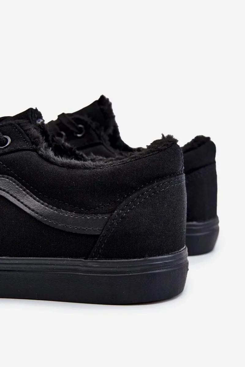 Trampki Niskie|Trampki Męskie Niskie>Boto Męskie Materiałowe Trampki Ocieplane Czarne Harry