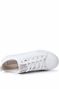 Hot Męskie Materiałowe Trampki BIG STAR JJ174001 Białe Męskie Trampki Męskie Big Star|Trampki Niskie