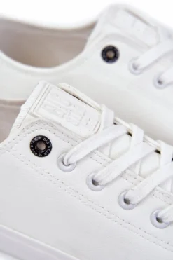 Best Męskie Niskie Skórzane Trampki Big Star KK174008 Białe Męskie Trampki Męskie Big Star|Trampki Niskie