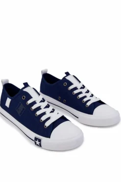 Hot Big Star Shoes Męskie Niskie Trampki Big Star JJ174138 Granatowe