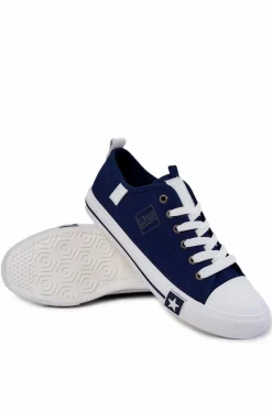Hot Big Star Shoes Męskie Niskie Trampki Big Star JJ174138 Granatowe