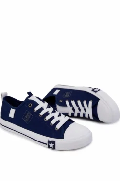Hot Big Star Shoes Męskie Niskie Trampki Big Star JJ174138 Granatowe