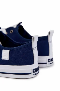 Hot Big Star Shoes Męskie Niskie Trampki Big Star JJ174138 Granatowe