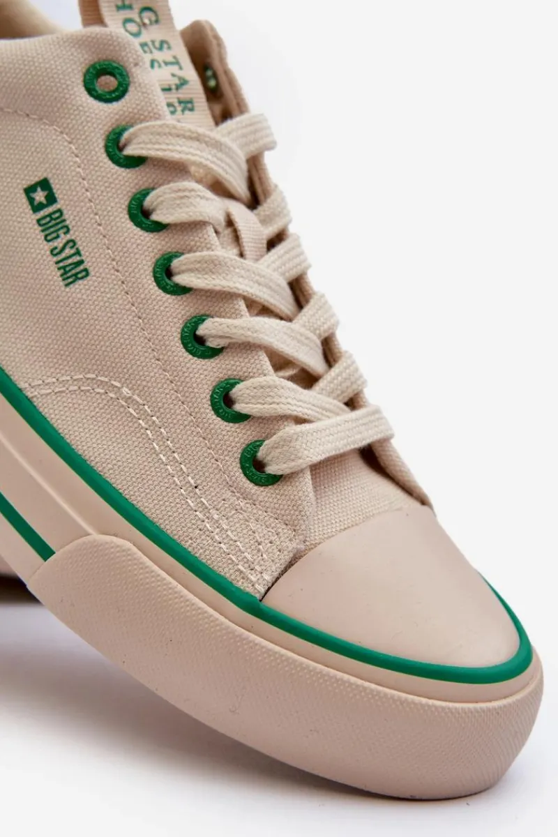 Trampki Męskie Big Star|Trampki Niskie>Big Star Shoes Męskie Niskie Trampki Big Star NN174006 Beżowe