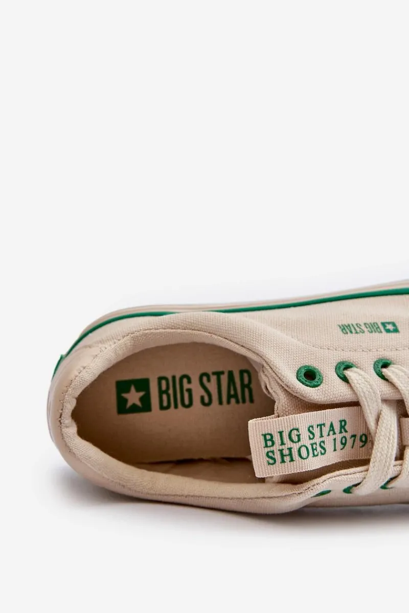 Trampki Męskie Big Star|Trampki Niskie>Big Star Shoes Męskie Niskie Trampki Big Star NN174006 Beżowe