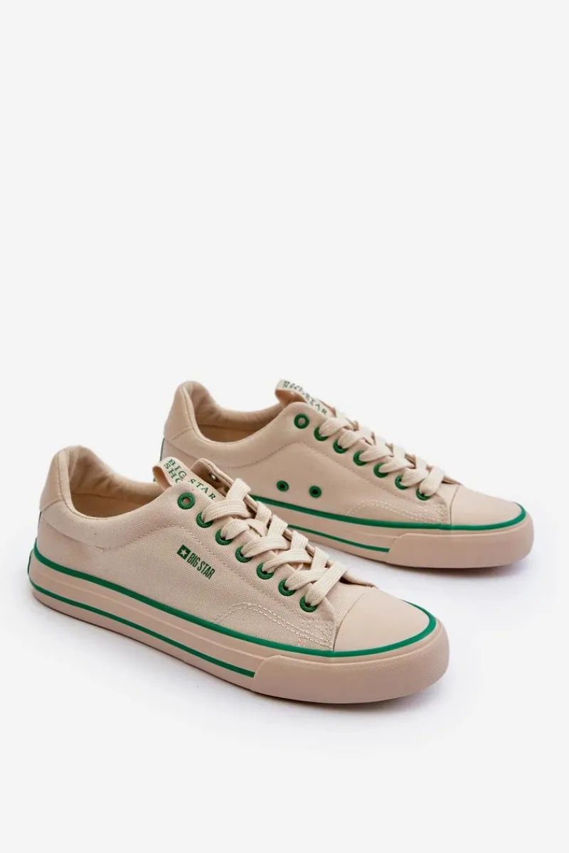 Trampki Męskie Big Star|Trampki Niskie>Big Star Shoes Męskie Niskie Trampki Big Star NN174006 Beżowe