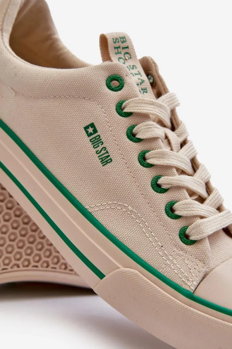 Trampki Męskie Big Star|Trampki Niskie>Big Star Shoes Męskie Niskie Trampki Big Star NN174006 Beżowe