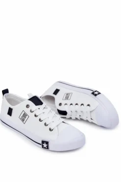 Clearance Męskie Niskie Trampki Big Star JJ174137 Białe Męskie Trampki Męskie Big Star|Trampki Niskie