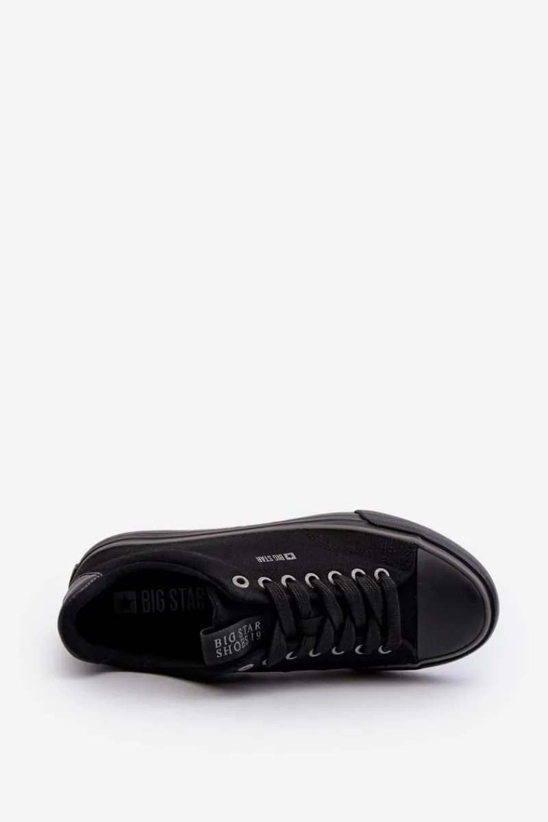 Best Męskie Niskie Trampki Big Star NN174005 Czarne Męskie Trampki Męskie Big Star|Trampki Niskie