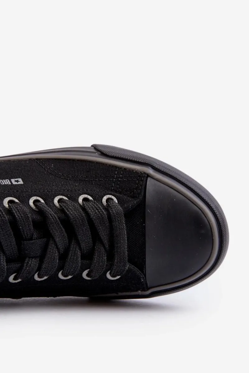 Best Męskie Niskie Trampki Big Star NN174005 Czarne Męskie Trampki Męskie Big Star|Trampki Niskie