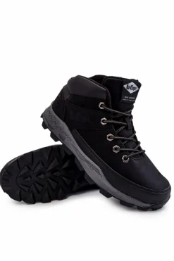 Botki Męskie></noscript>Lee Cooper Męskie Ocieplane Botki Trapery LCJ-22-01-1391 Czarne